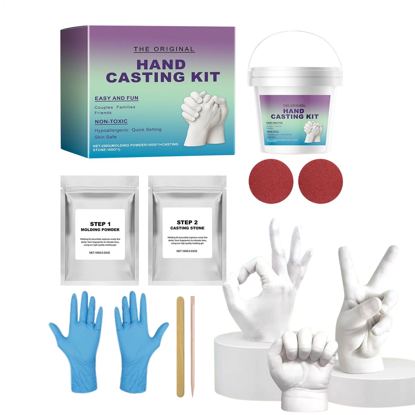 Make Love Last Forever! DIY Couple Hand Casting Kit
